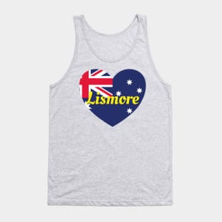 Lismore NSW Australia Australian Flag Heart Tank Top